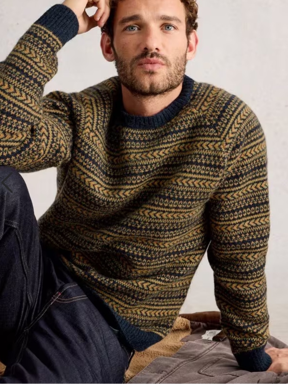 White Stuff Brockton fairisle crew neck sweater